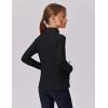 Zaclotre Girls Fleece Jacket with 4 Pockets Long Sleeve Zip Up Warm Athletic Winter Coat Kids Sweatshirt for 5-14 Y(Black)