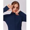 Zaclotre Girls Fleece Jacket with 4 Pockets Long Sleeve Zip Up Warm Athletic Winter Coat Kids Sweatshirt for 5-14 Y(Navy Blue)