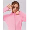 Zaclotre Girls Fleece Jacket with 4 Pockets Long Sleeve Zip Up Warm Athletic Winter Coat Kids Sweatshirt for 5-14 Y(Pink)