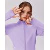 Zaclotre Girls Fleece Jacket with 4 Pockets Long Sleeve Zip Up Warm Athletic Winter Coat Kids Sweatshirt for 5-14 Y(Purple)