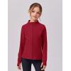 Zaclotre Girls Fleece Jacket with 4 Pockets Long Sleeve Zip Up Warm Athletic Winter Coat Kids Sweatshirt for 5-14 Y(Red)