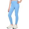 Zaclotre Girls Athletic Leggings Kids High Waisted Activewear Dance Workout Running Yoga Pants(Blue)