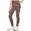 Zaclotre Girls Athletic Leggings Kids High Waisted Activewear Dance Workout Running Yoga Pants(Khaki Leopard)