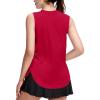 Zaclotre Girls Athletic Tank Tops High-Low Hem Loose Fit Summer Top Kids Sleeveless Sport Shirts 5-14 Years(Red)