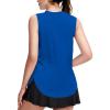 Zaclotre Girls Athletic Tank Tops High-Low Hem Loose Fit Summer Top Kids Sleeveless Sport Shirts 5-14 Years(Royal Blue)