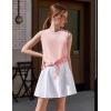 Zaclotre Girls Tennis Golf Dress Outfit Tank Top and Skorts Skirts Athletic Sets with Shorts Pockets