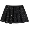 Zaclotre 3 Pack Girls Ballet Skirts Dance Skirt Chiffon Wrap for Toddler/Kids/Little Girl Dancewear(Black Shiny)