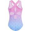 Zaclotre Ballet Leotards for Girls Hollow Back Sleeveless Dance Outfits Gymnastics Leotard Tank Bodysuit(Mermaid)
