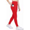 Zaclotre Girls Athletic Leggings with 4 Pockets High Waist Tights Kids Workout Yoga Pants for Running Dance(Red)
