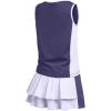 Zaclotre Girls Tennis Golf Dress Outfit Sleeveless Tank Top and Skorts Sets Sport Skirt with Shorts(Navy Blue)