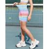 Zaclotre Girls Bike Shorts with Pockets Kids 5″ High Waisted Yoga Workout Athletic Running Volleyball Spandex Shorts(Gradient Mermaid)