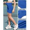 Zaclotre Girls Bike Shorts with Pockets Kids 5″ High Waisted Yoga Workout Athletic Running Volleyball Spandex Shorts(Royal Blue)