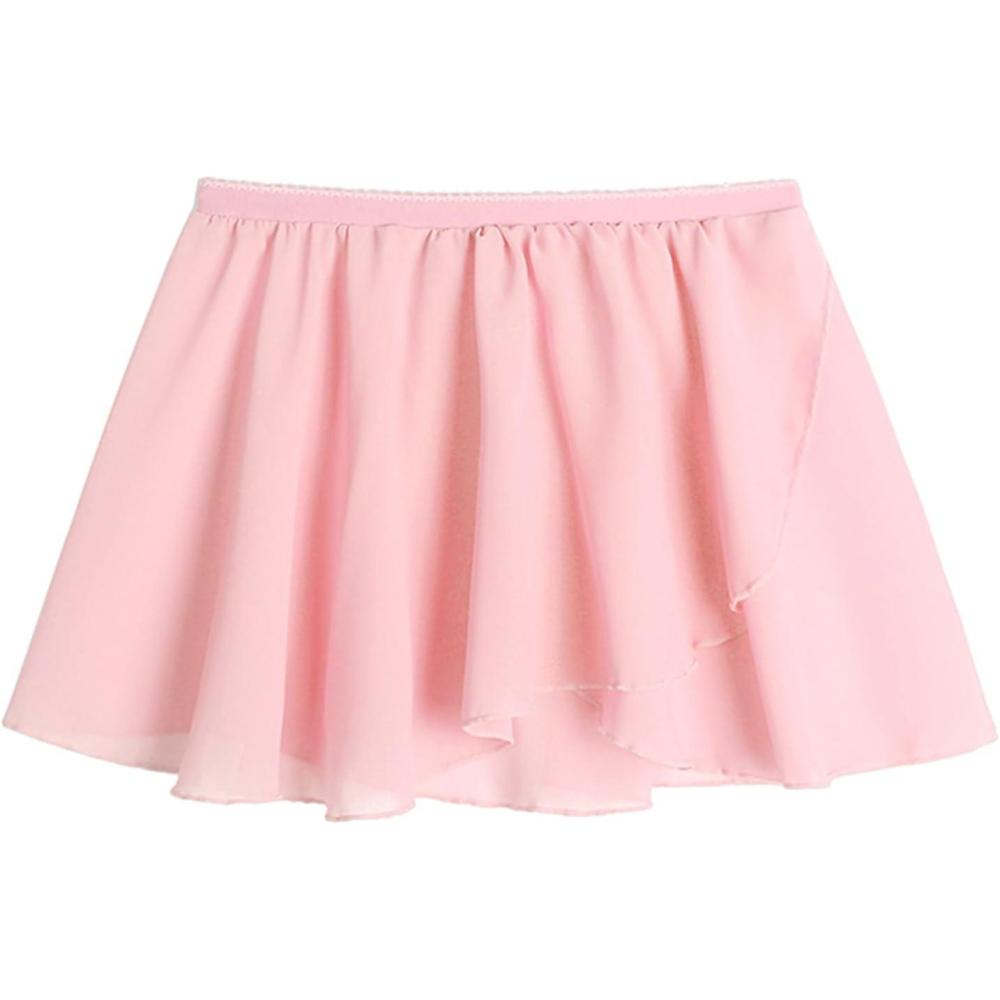 image:imageZaclotre 3 Pack Girls Ballet Skirts Dance Skirt Chiffon Wrap for ToddlerKidsLittle Girl DancewearBallet Pink
