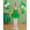 Zaclotre Ballet Leotards for Girls Toddler Sequin Sleevesless Mesh Tutu Dress Ballerina Dance Outfits(Green)