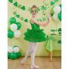 Zaclotre Ballet Leotards for Girls Toddler Sequin Sleevesless Mesh Tutu Dress Ballerina Dance Outfits(Green)