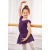 Zaclotre Girls Ruffle Sleeve Tutu Skirted Leotard Ballet Dance Dress