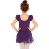 Zaclotre Girls Ruffle Sleeve Tutu Skirted Leotard Ballet Dance Dress