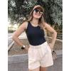 Zaclotre Tank Top Bodysuit for Women Sleeveless Scoop Neck One Piece Jumpsuit Women’s Basic Body Suits(Black)