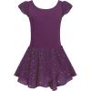 Zaclotre Girls Ruffle Sleeve Tutu Skirted Leotard Ballet Dance Dress