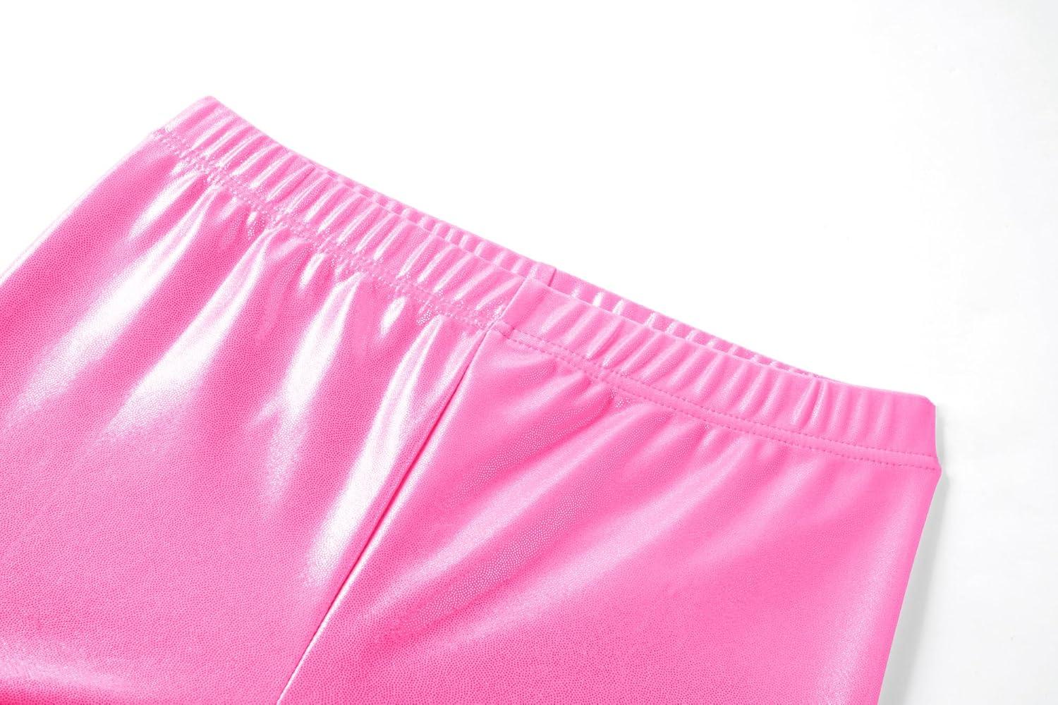 image:imageZaclotre Gymnastics Leotards for Girls Hollow Back Sparkly Sleeveless Dance Leotard Unitards with Gym Shorts ComboPink Gradient Butterfly
