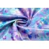 Zaclotre Gymnastics Leotards for Girls Hollow Back Sparkly Sleeveless Dance Leotard Unitards with Gym Shorts Combo(Blue Gradient Butterfly)