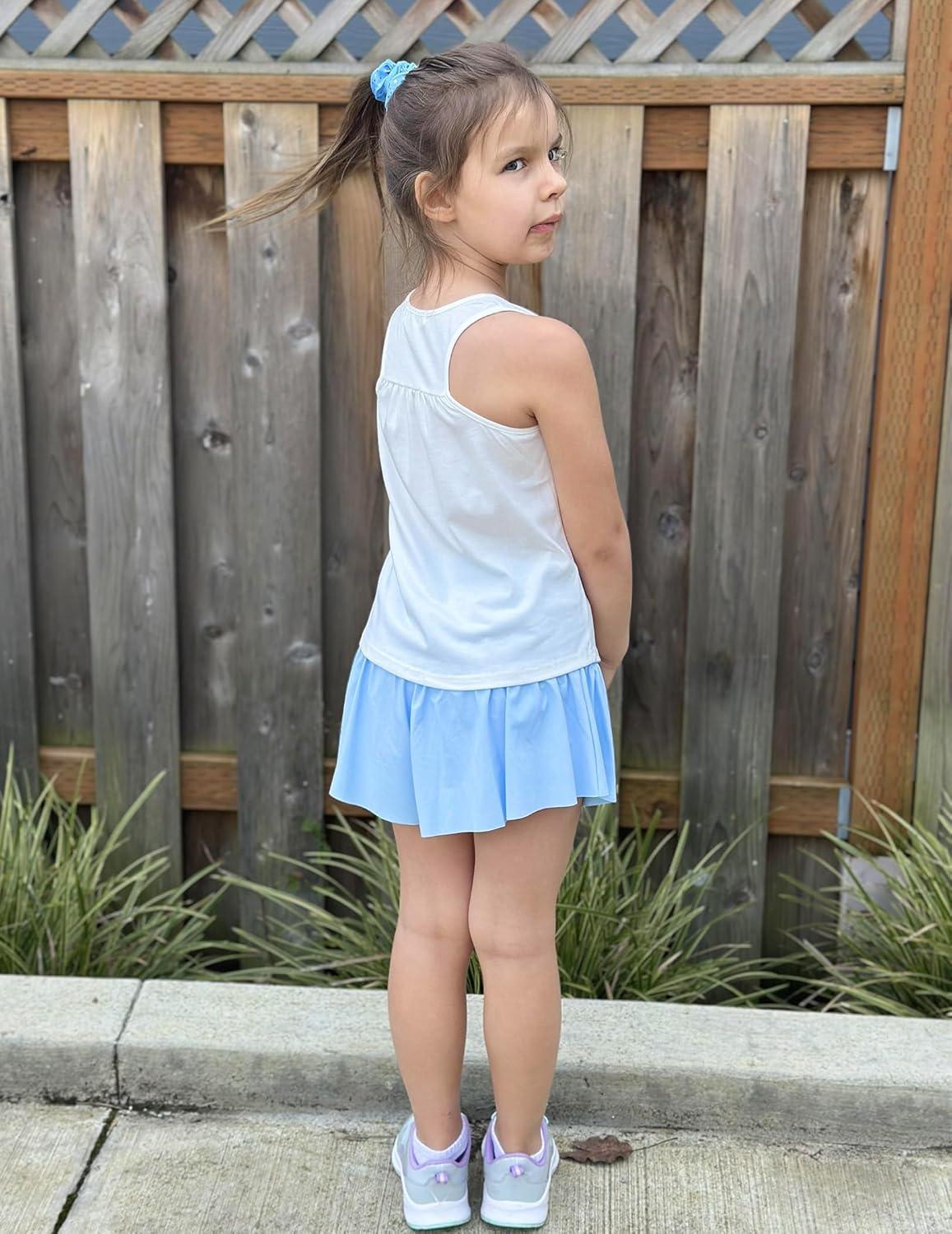 image:imageZaclotre Girls Athletic Tank Tops Kids Sleeveless Racerback Workout Shirts for Dance Running Yoga 514 YearsBlack and White2 Pack