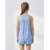 Zaclotre Girls Athletic Tank Tops Kids Sleeveless Racerback Workout Shirts for Dance Running Yoga 5-14 Years(Blue)