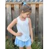 Zaclotre Girls Athletic Tank Tops Kids Sleeveless Racerback Workout Shirts for Dance Running Yoga 5-14 Years(White(2 Pack))