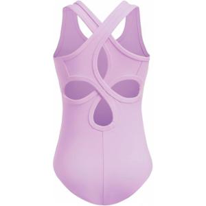 Zaclotre Ballet Leotards for Girls Hollow Back Sleeveless Dance Outfits Gymnastics Leotard Tank Bodysuit(Light Purple)