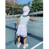 Zaclotre Girls Tennis Dress with Shorts Sleeveless Athletic Tank Top and Skirt Sets 2 Piece Golf Outfit with Pockets(Aqua Blue)