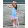 Zaclotre Girls Tennis Dress with Shorts Sleeveless Athletic Tank Top and Skirt Sets 2 Piece Golf Outfit with Pockets(Tie Dye 2)
