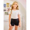 Zaclotre Kid Girls Gymnastic Shorts Ballet Dance Sparkle Short Tumbling Athletic Gymnastics Leotards(Black)