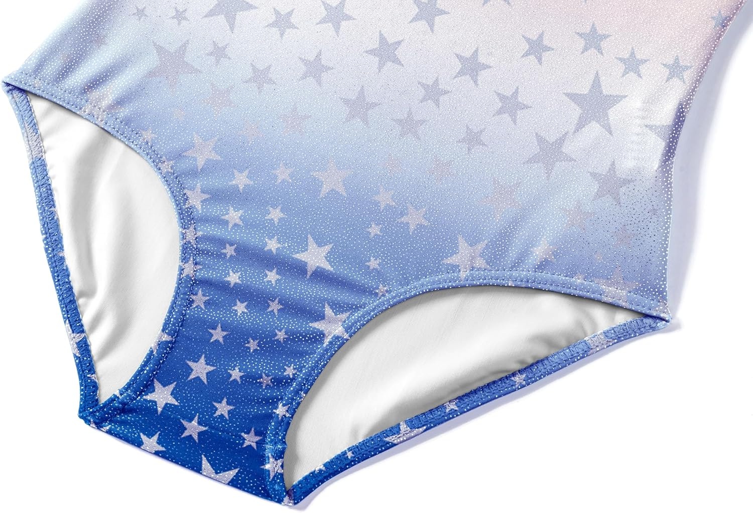 image:imageZaclotre Gymnastics Leotards for Girls Hollow Back Sparkly Sleeveless Dance Leotard Unitards with Gym Shorts ComboAmerican Flag