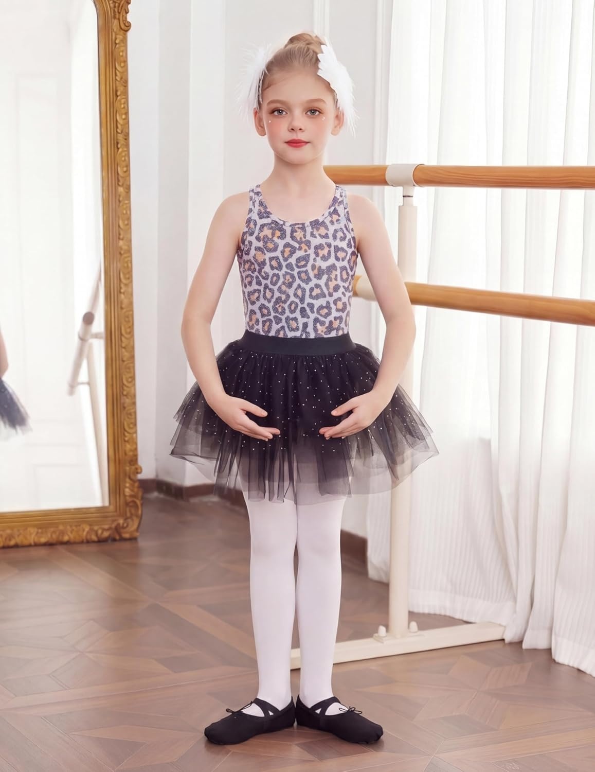 image:imageZaclotre Ballet Leotards for Girls Crisscross Tank Gymnastics LeotardsBrownleopard