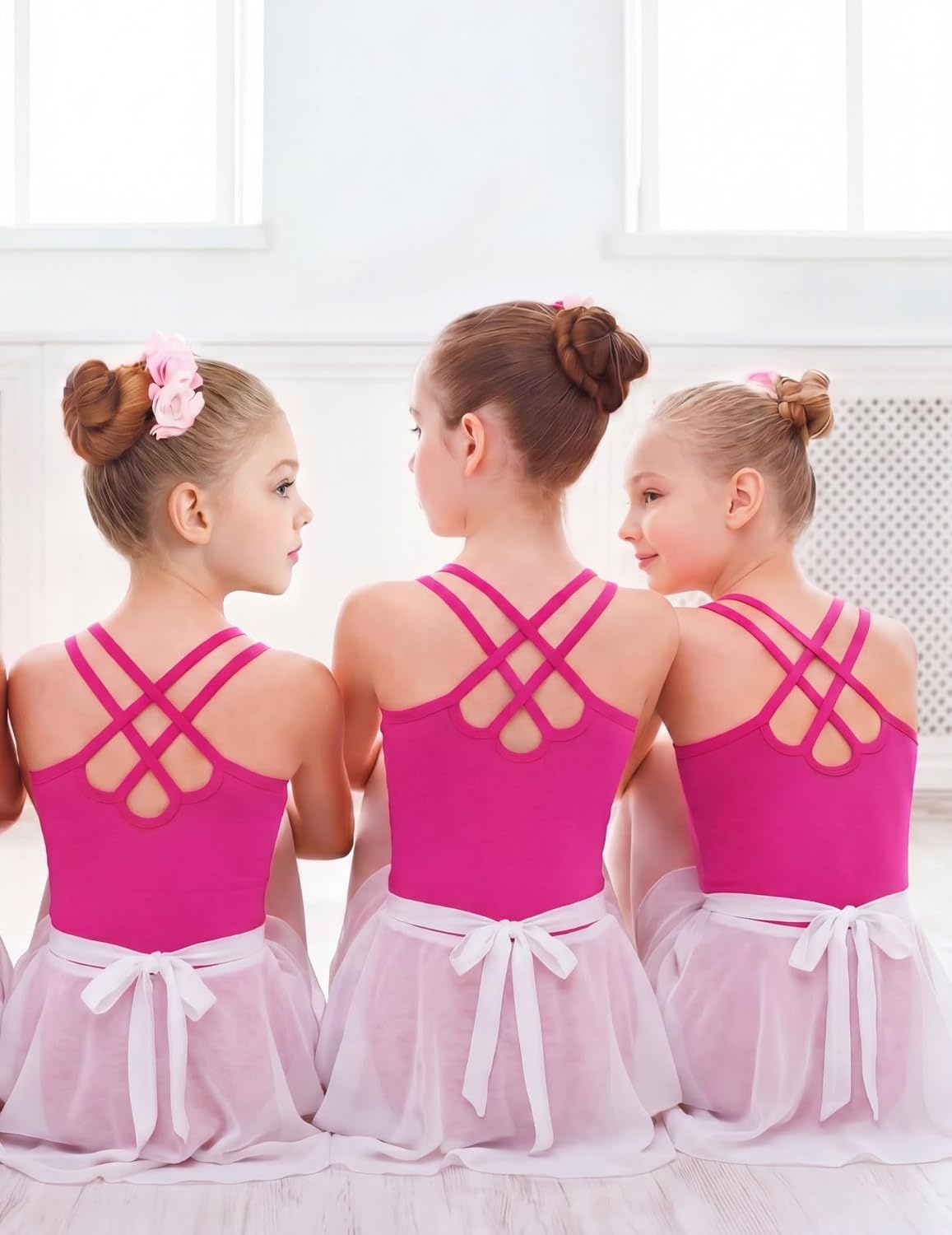 image:imageZaclotre Ballet Leotards for Girls Crisscross Tank Gymnastics LeotardsRose Pink