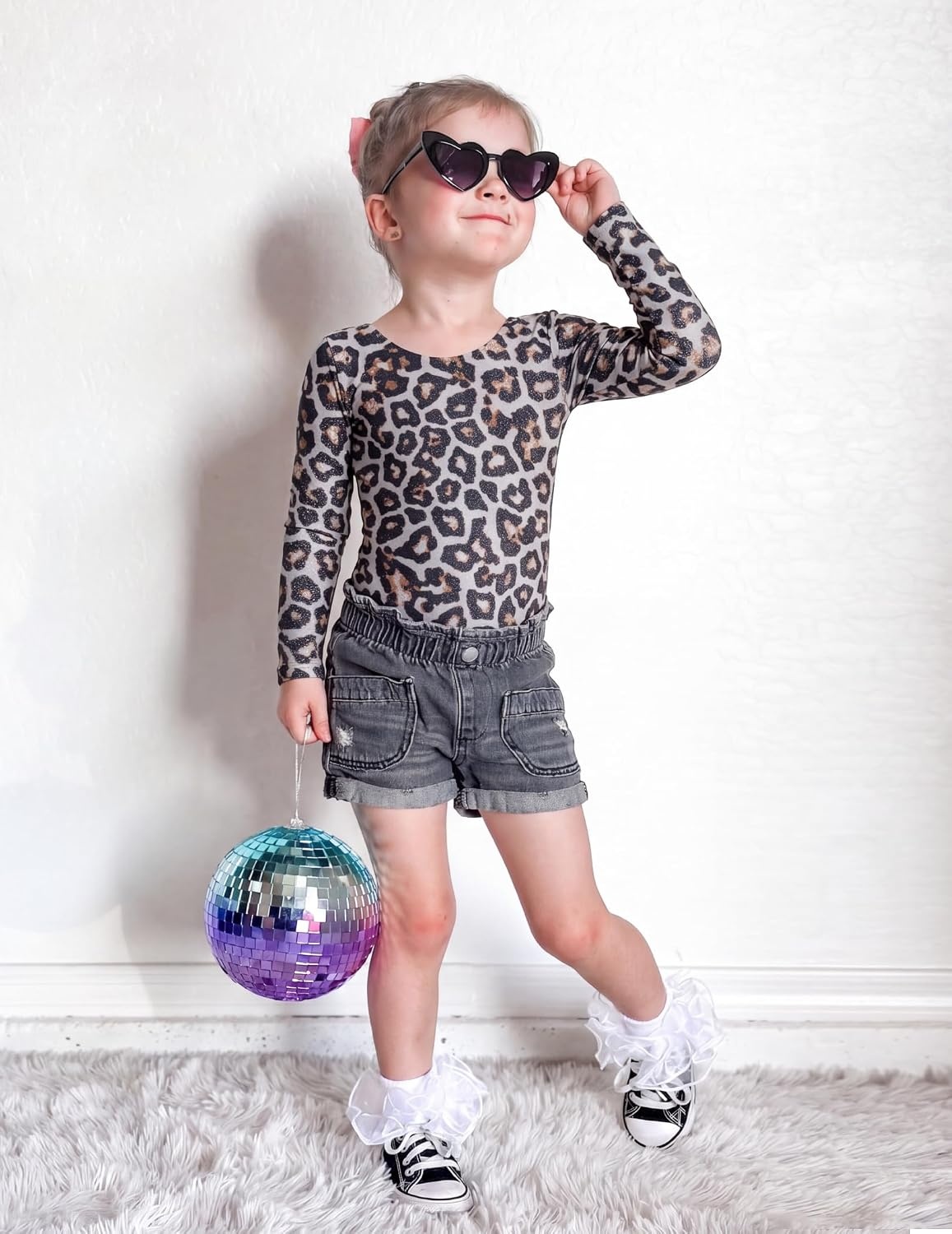 image:imageZaclotre Girls Long Sleeve Leotard for Ballet Dance Gymnastics OutfitsLeopard