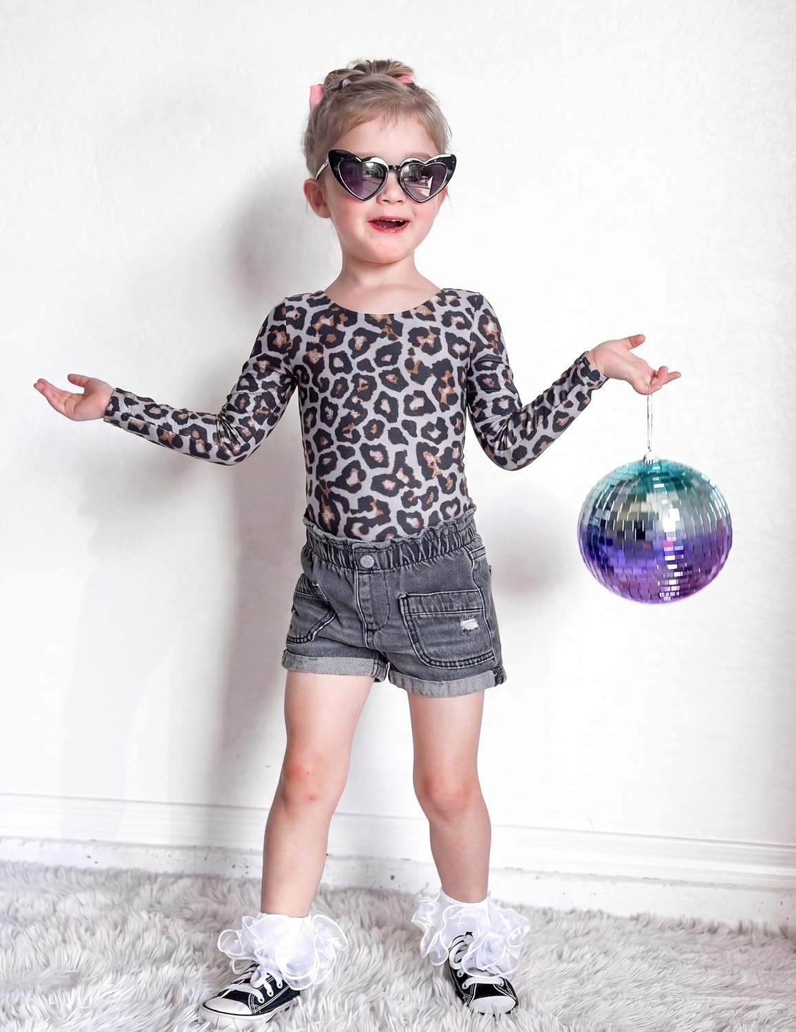 image:imageZaclotre Girls Long Sleeve Leotard for Ballet Dance Gymnastics OutfitsLeopard