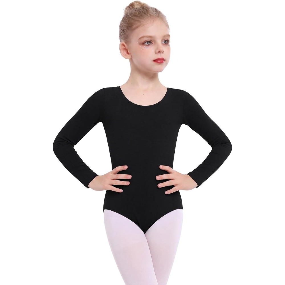 image:imageZaclotre Girls Long Sleeve Leotard for Ballet Dance Gymnastics OutfitsBlack